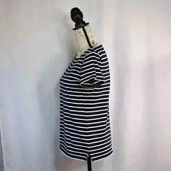 Boden Stripes Ahead of the Rest Size 4 blue/white stripe jersey - Picture 4 of 11